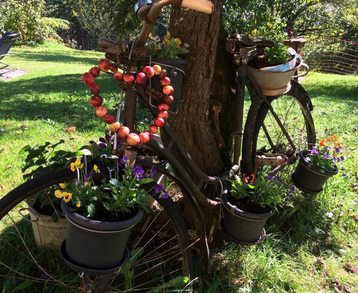 Ferienstadl Hammerau - im Garten