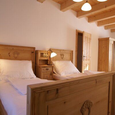 Die Hinterstubn - Schlafzimmer in der Hirschbirnwohnung